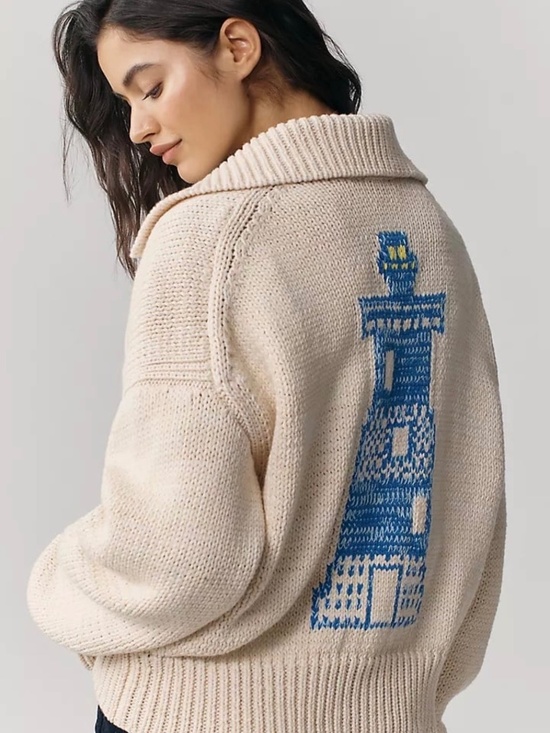 Anthropologie Sweaters - Lighthouse Cardigan Sweater (Size medium) - NWT
